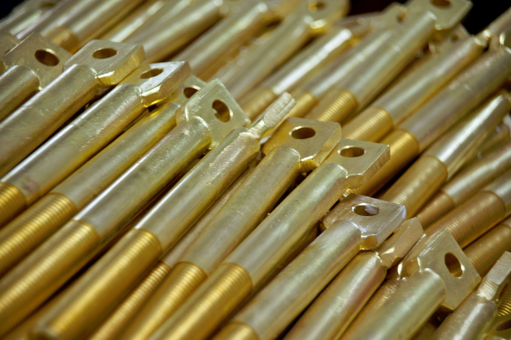 Machined brass transformer studs